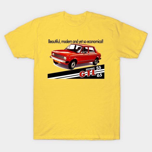 ZASTAVA YUGO - advert T-Shirt by Throwback Motors